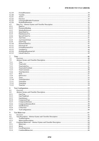 SIST ES 203 119-1 V1.5.1:2020 ETSI ES 203 119-1 V1.5.1 (2020-08) - Methods for Testing and Specification (MTS); The Test Description Language (TDL); Part 1: Abstract Syntax and Associated Semantics - Page 4 preview