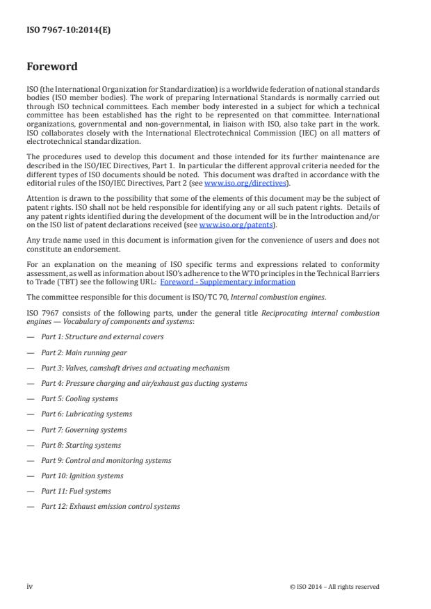 ISO 7967-10:2014 ISO 7967-10:2014 - Reciprocating internal combustion engines -- Vocabulary of components and systems - Page 4 preview