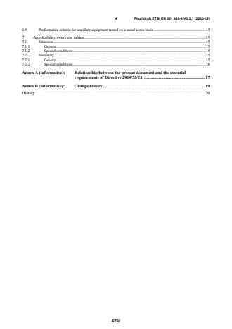SIST EN 301 489-4 V3.3.1:2021 ETSI EN 301 489-4 V3.3.1 (2020-12) - ElectroMagnetic Compatibility (EMC) standard for radio equipment and services; Part 4: Specific conditions for fixed radio links and ancillary equipment; Harmonised Standard for ElectroMagnetic Compatibility - Page 4 preview