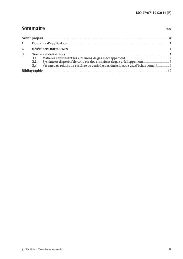 ISO 7967-12:2014 - Moteurs alternatifs a combustion interne -- Vocabulaire des composants et des systemes