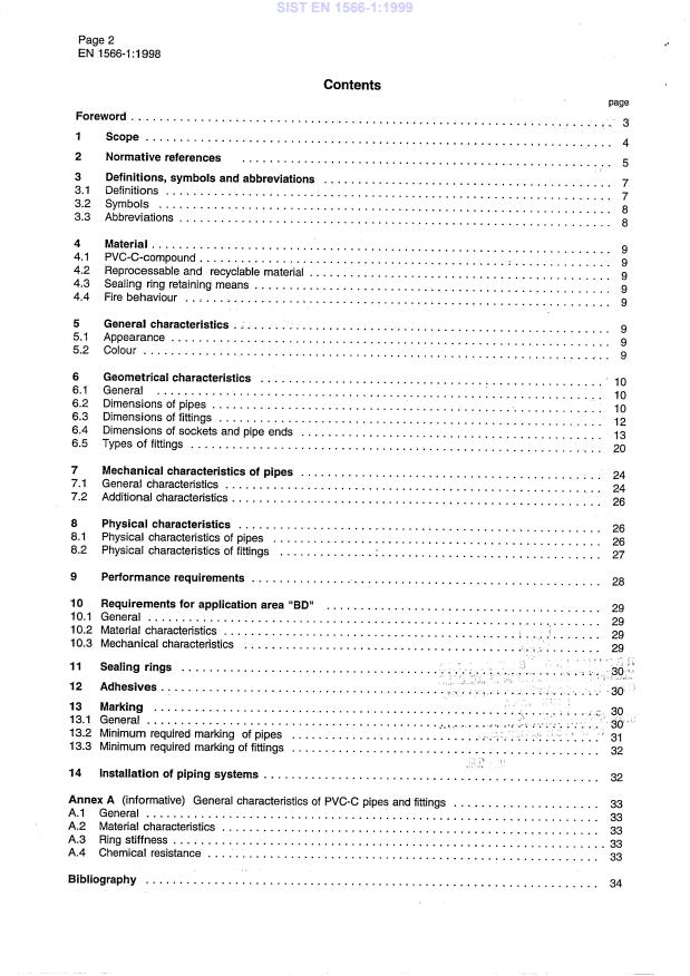 EN 1566-1:1998 EN 1566-1:1999 - Page 4 preview