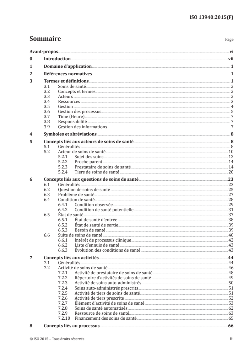 ISO 13940:2015 - Informatique de santé — Système de concepts en appui de la continuité des soins
Released:3/10/2016