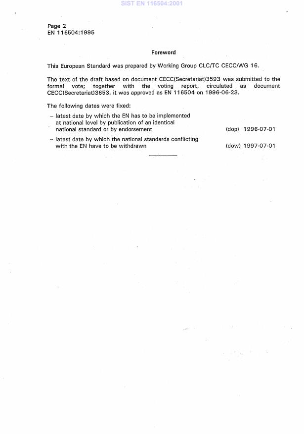 EN 116504:1995 EN 116504:2001 - Page 4 preview