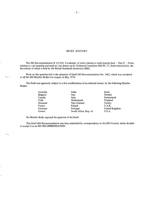 ISO/R 1213-2:1971 - Vocabulary of terms relating to solid mineral fuels
