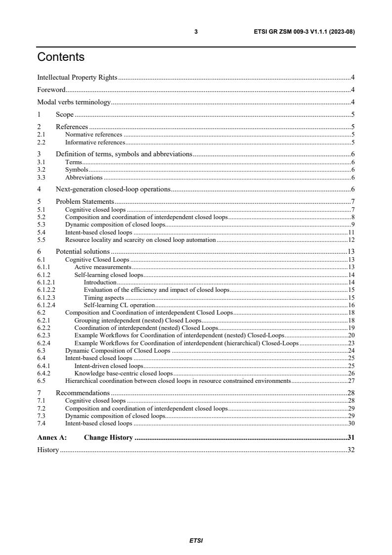 ETSI GR ZSM 009-3 V1.1.1 (2023-08) - Zero-touch network and Service Management (ZSM); Closed-Loop Automation; Part 3: Advanced topics