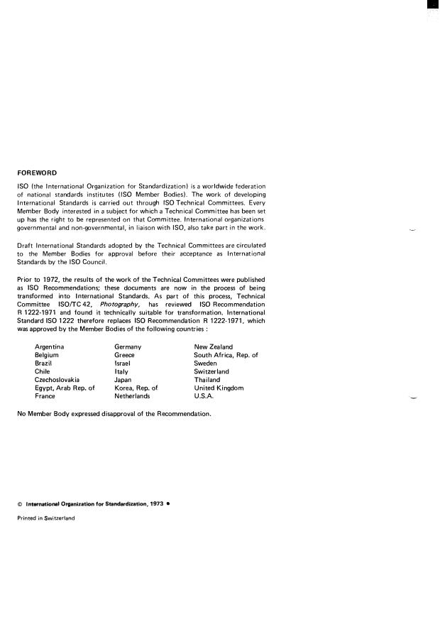 ISO 1222:1973 ISO 1222:1973 - Photography -- Tripod connections - Page 2 preview
