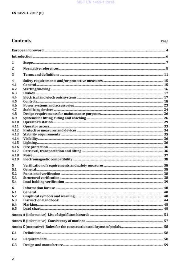 EN 1459-1:2017 EN 1459-1:2018 - Page 4 preview