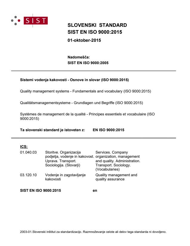 EN ISO 9000:2015