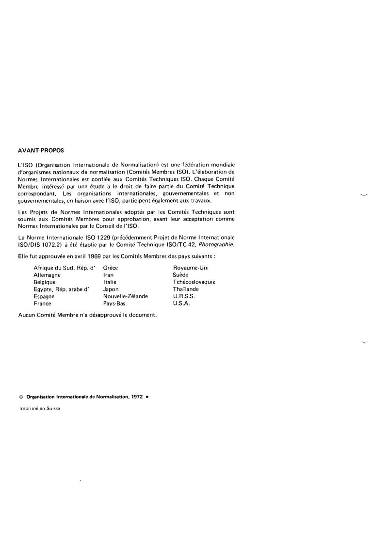 ISO 1229:1972 ISO 1229:1972 - Photography — Expendable photoflash lamps — Determination of the light output
Released:8/1/1972 - Page 2 preview