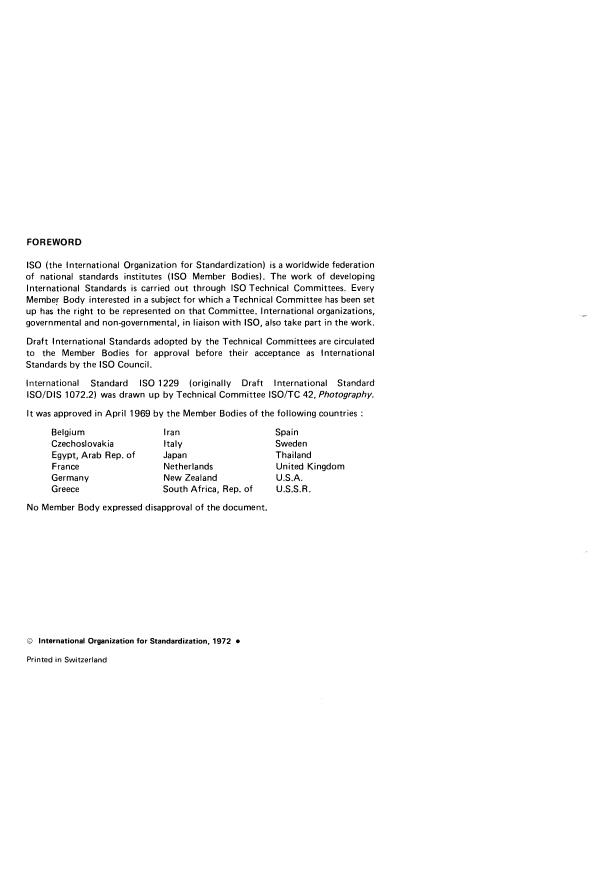 ISO 1229:1972 ISO 1229:1972 - Photography -- Expendable photoflash lamps -- Determination of the light output - Page 2 preview