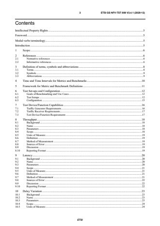 ETSI GS NFV-TST 009 V3.4.1 (2020-12) - Network Functions Virtualisation (NFV) Release 3; Testing; Specification of Networking Benchmarks and Measurement Methods for NFVI