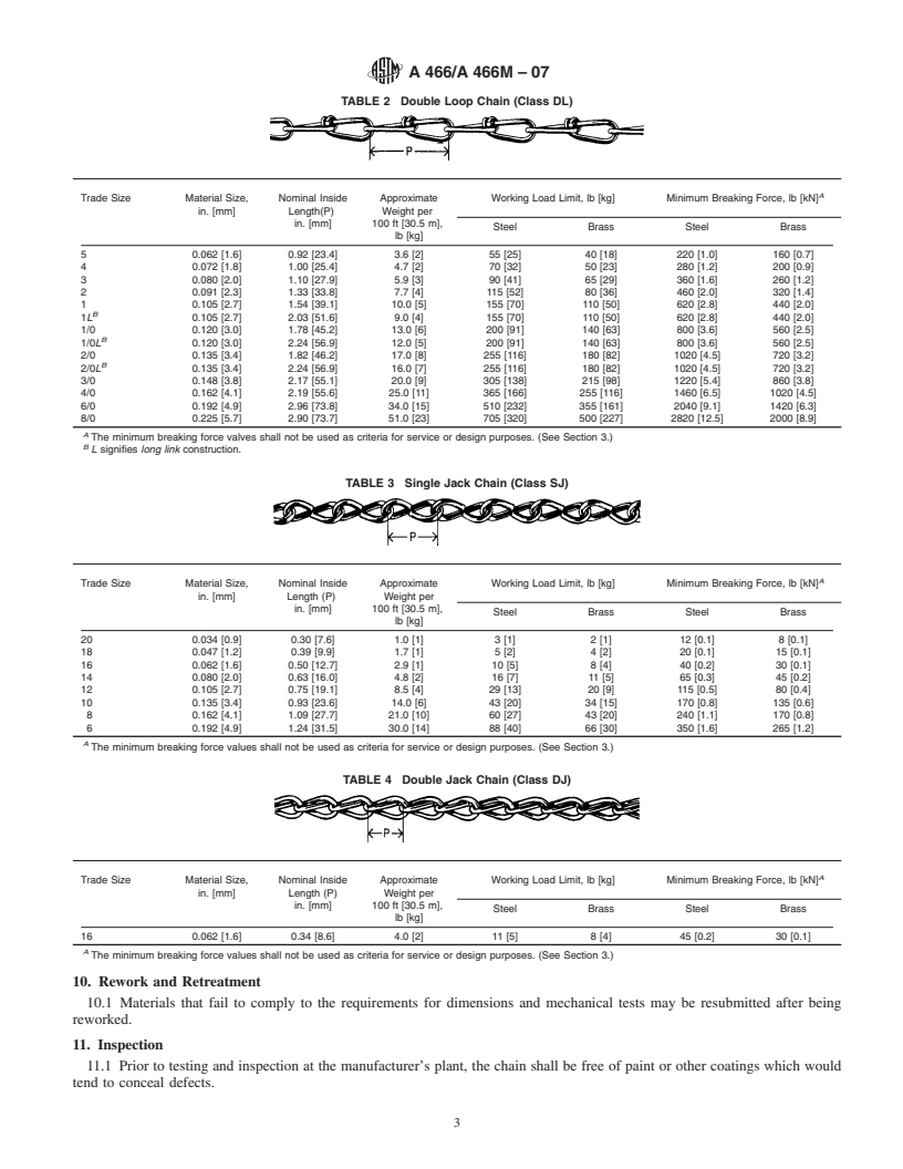 REDLINE ASTM A466/A466M-07 - Standard Specification for Weldless Chain