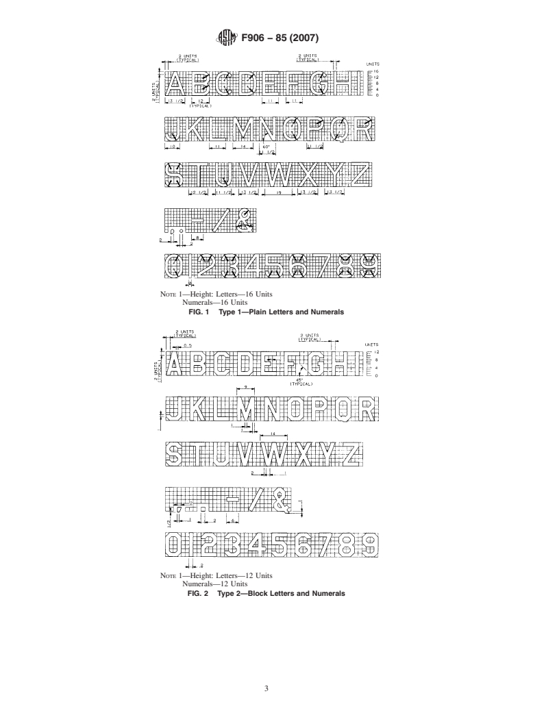 ASTM F906-85(2007) - Standard Specification for Letters and Numerals for Ships