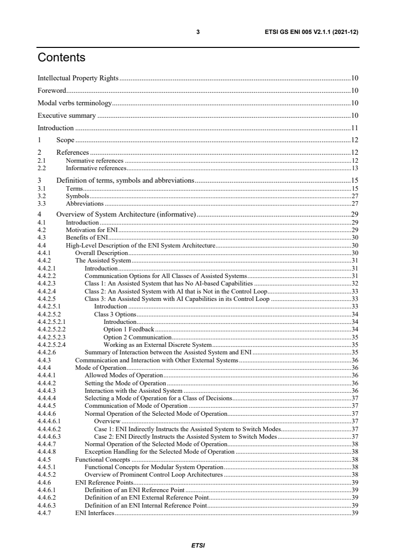 ETSI GS ENI 005 V2.1.1 (2021-12) - Experiential Networked Intelligence (ENI); System Architecture