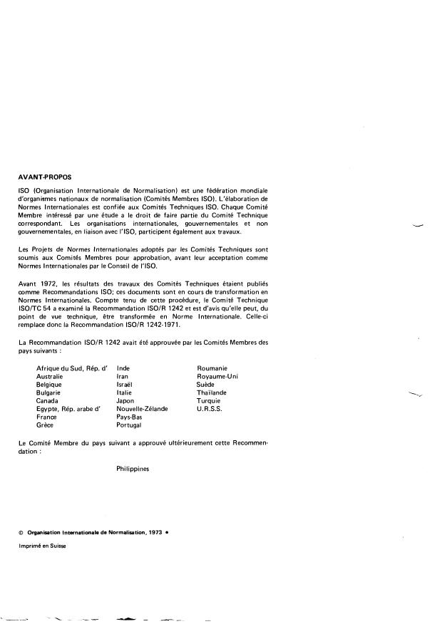 ISO 1242:1973 ISO 1242:1973 - Huiles essentielles -- Détermination de l'indice d'acide - Page 2 preview
