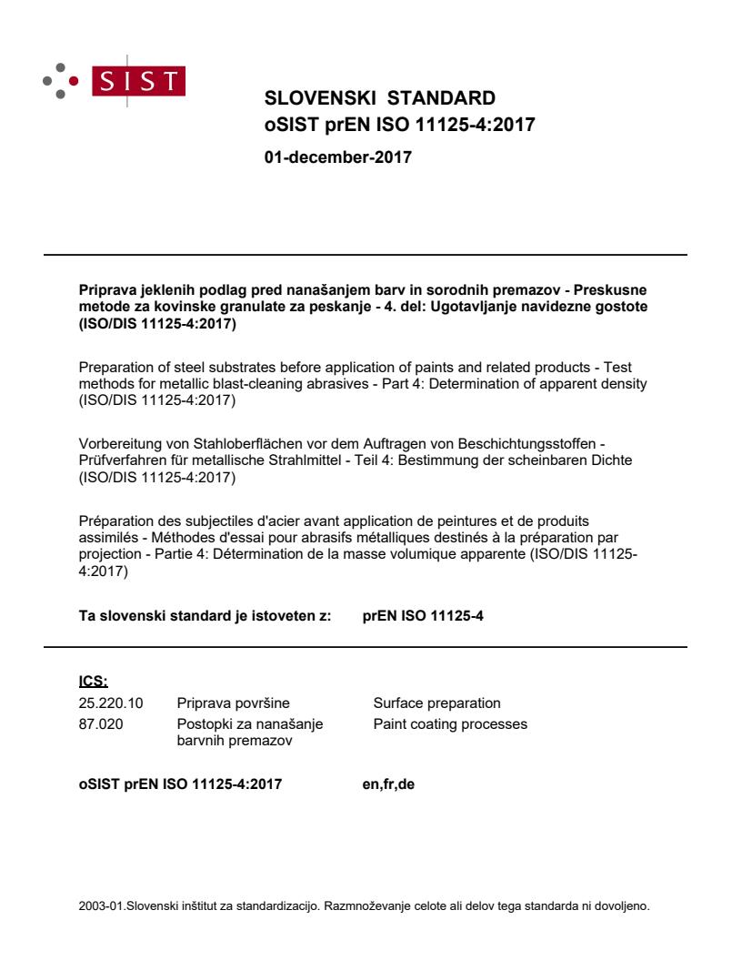 prEN ISO 11125-4:2017