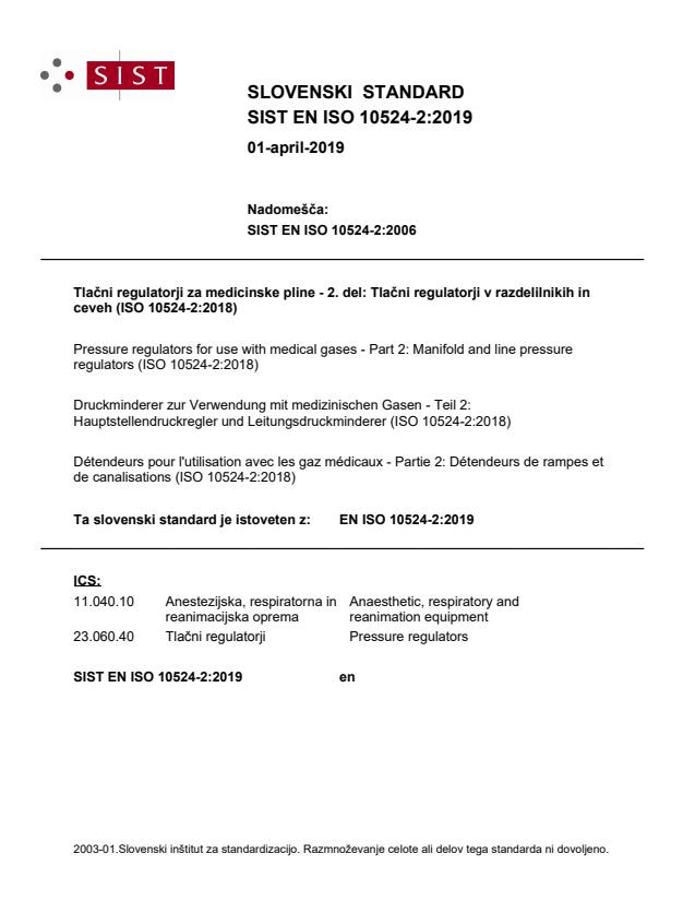 EN ISO 10524-2:2019