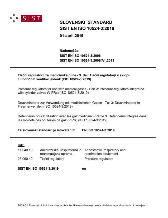 EN ISO 10524-3:2019 - BARVE