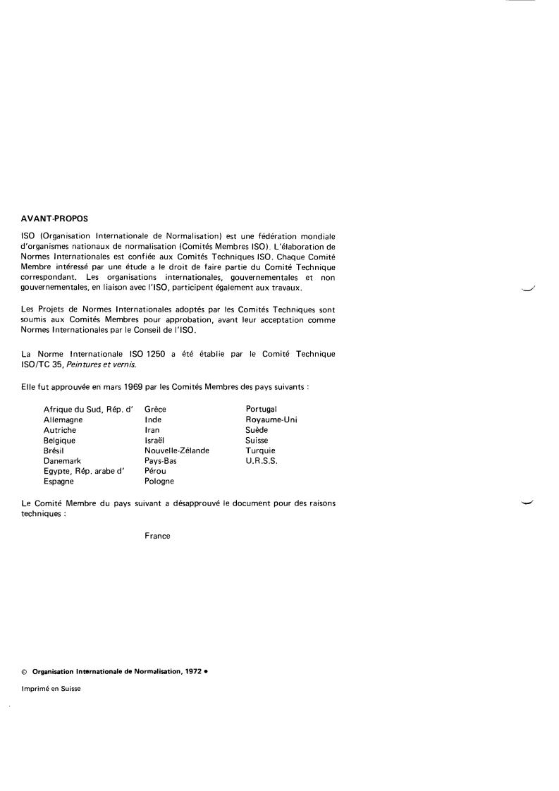 ISO 1250:1972 ISO 1250:1972 - Mineral solvents for paints — White spirits and related hydrocarbon solvents
Released:12/1/1972 - Page 2 preview