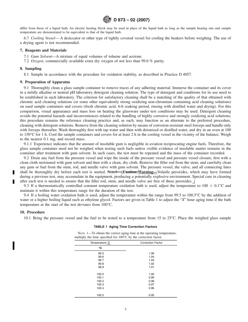 REDLINE ASTM D873-02(2007) - Standard Test Method for Oxidation Stability of Aviation Fuels (Potential Residue Method)