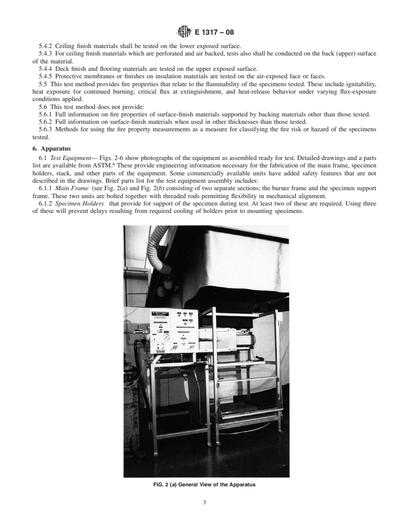 REDLINE ASTM E1317-08 - Standard Test Method for Flammability of Marine Surface Finishes