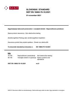 EN 16602-70-15:2021 - BARVE - Page 1 preview