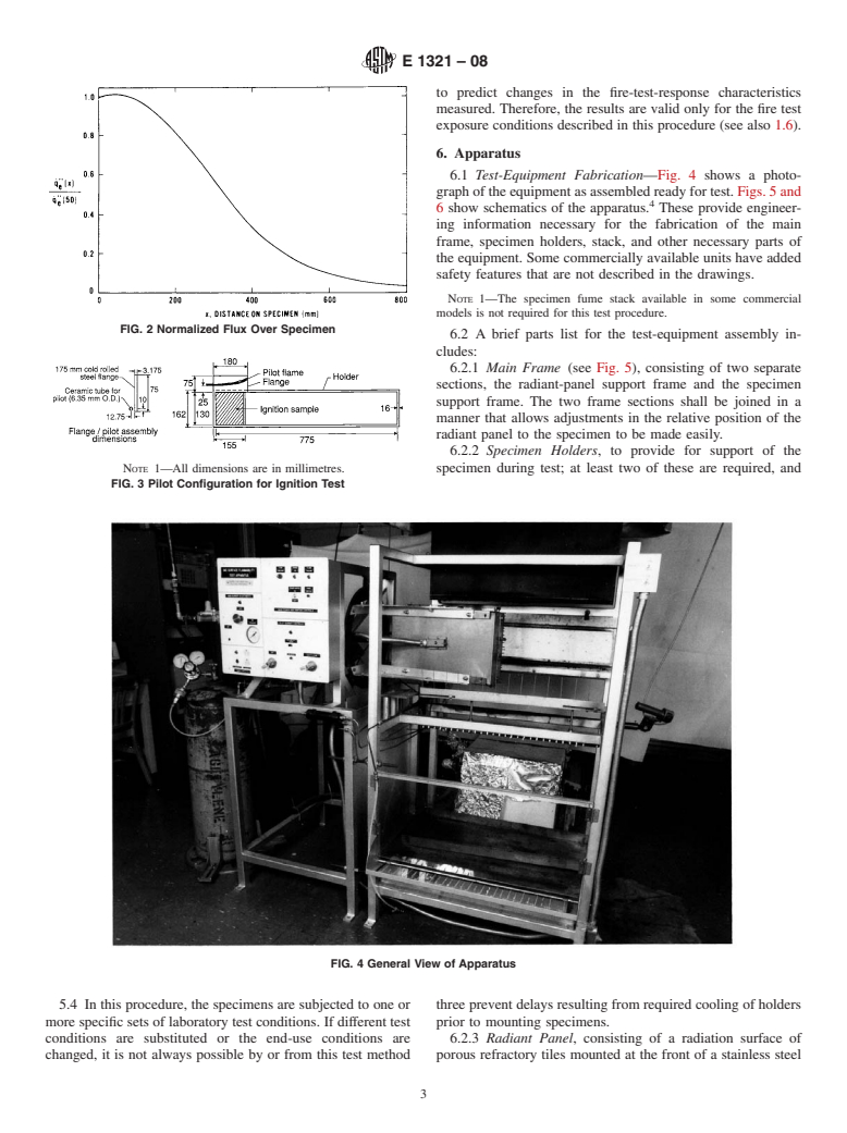 ASTM E1321-08 - Standard Test Method for Determining Material Ignition and Flame Spread Properties