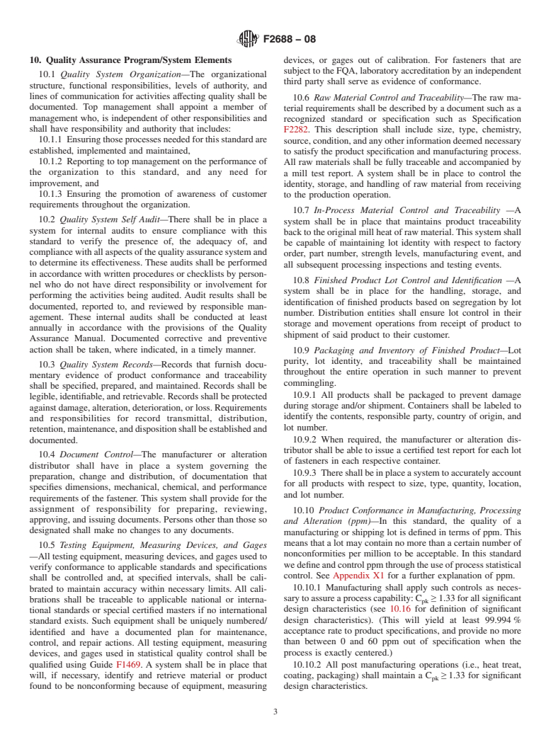 ASTM F2688-08 - Standard Guide for System-Based, Customer-Centered Quality Plan for Manufacturers