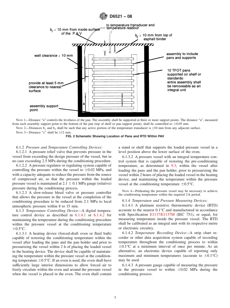 ASTM D6521-08 - Standard Practice for Accelerated Aging of Asphalt Binder Using a Pressurized Aging Vessel (PAV)