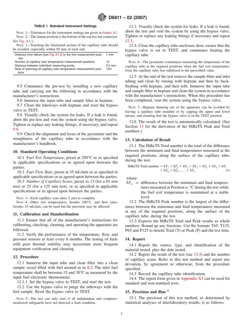 ASTM D6811-02(2007) - Standard Test Method for Measurement of Thermal Stability of Aviation Turbine Fuels under Turbulent Flow Conditions (HiReTS Method)  <a href="#fn00002"></a>