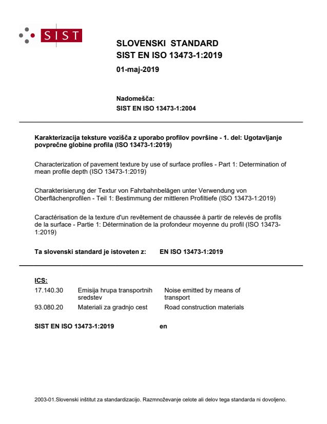 EN ISO 13473-1:2019 - BARVE, stara, nepopravljena verzija