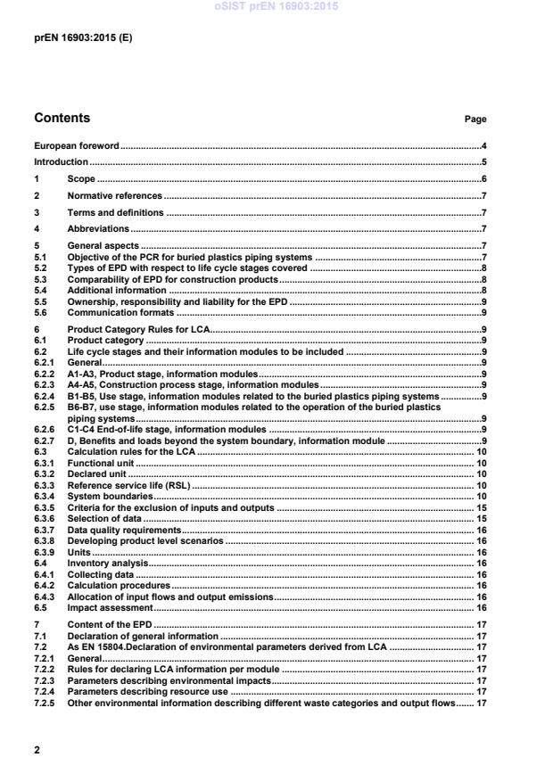 FprEN 16903:2018 prEN 16903:2015 - Page 4 preview