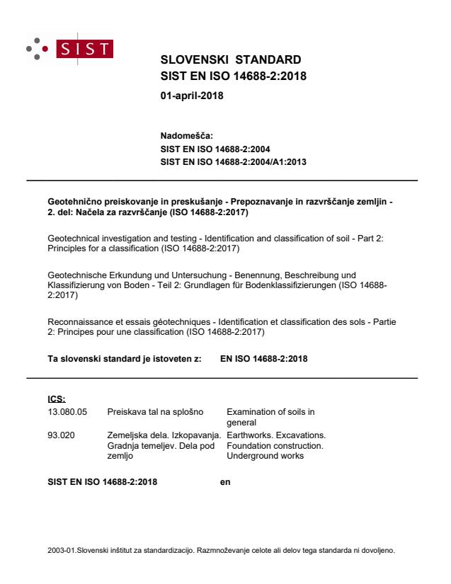 SIST EN ISO 14688-2:2018 - natisnjeno