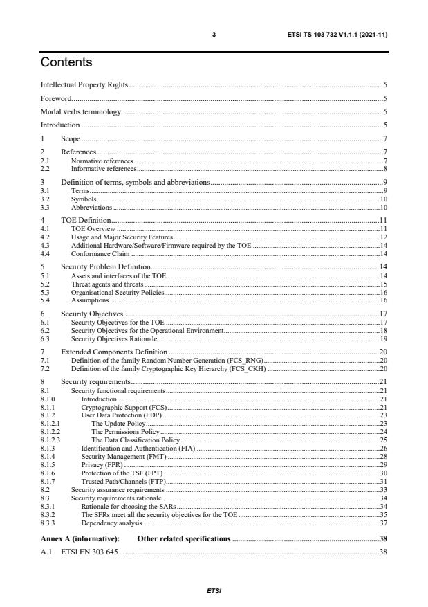 ETSI TS 103 732 V1.1.1 (2021-11) - CYBER; Consumer Mobile Device ...