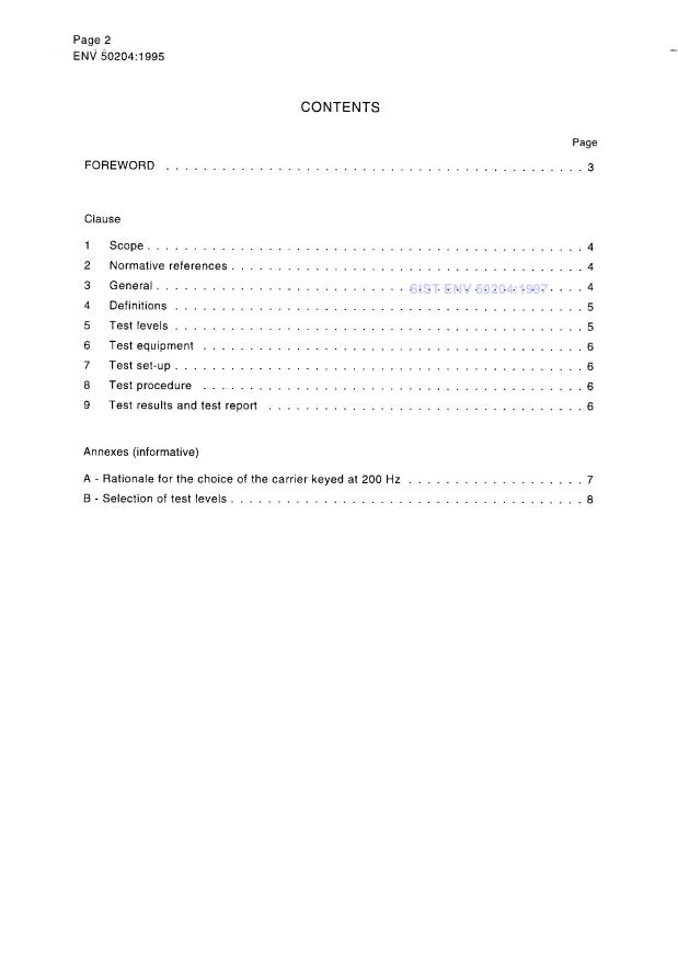 ENV 50204:1995 ENV 50204:1997 - Page 4 preview