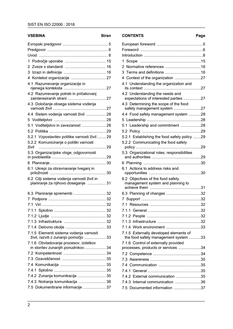 SIST EN ISO 22000:2018 SIST EN ISO 22000:2018 - Page 4 preview
