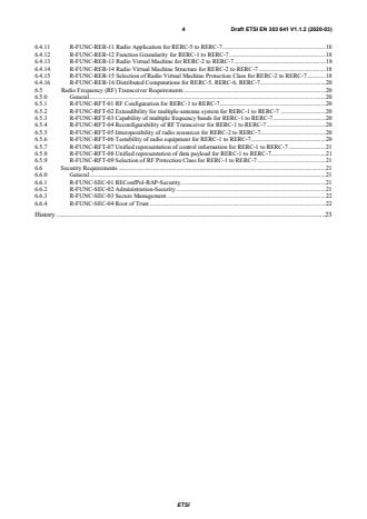 SIST EN 303 641 V1.1.2:2020 ETSI EN 303 641 V1.1.2 (2020-03) - Reconfigurable Radio Systems (RRS); Radio Equipment (RE) reconfiguration requirements - Page 4 preview