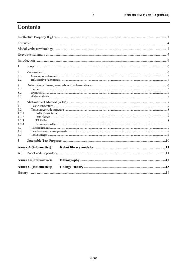 ETSI GS CIM 014 V1.1.1 (2021-04) - Context Information Management (CIM); NGSI-LD Test Suite