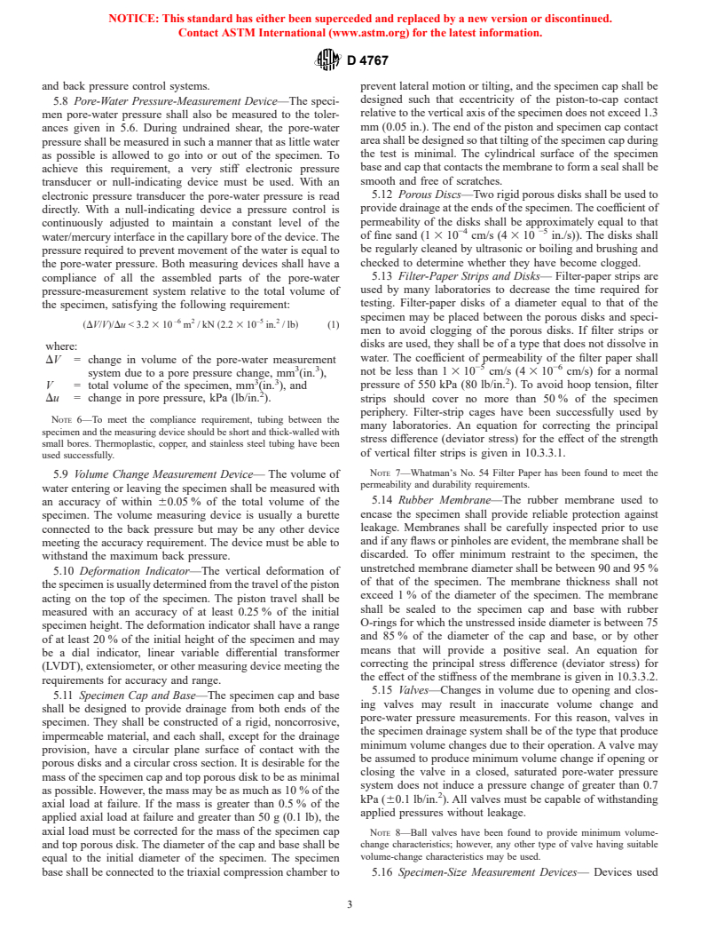 ASTM D4767-95 - Standard Test Method for Consolidated Undrained Triaxial Compression Test for Cohesive Soils