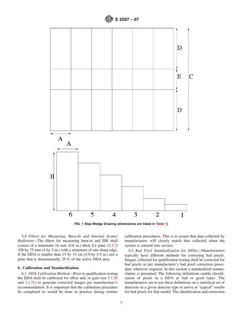 ASTM E2597-07 - Standard Practice for Manufacturing Characterization of Digital Detector Arrays