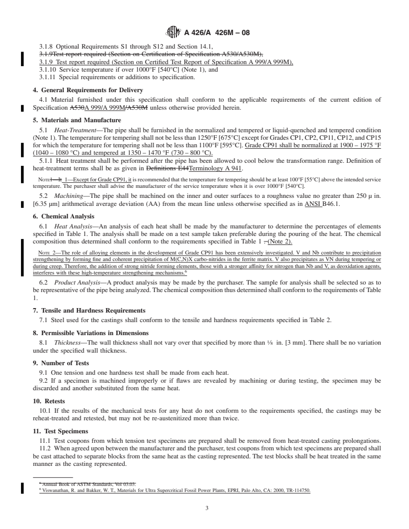 ASTM A426/A426M-08 - Standard Specification for Centrifugally Cast ...