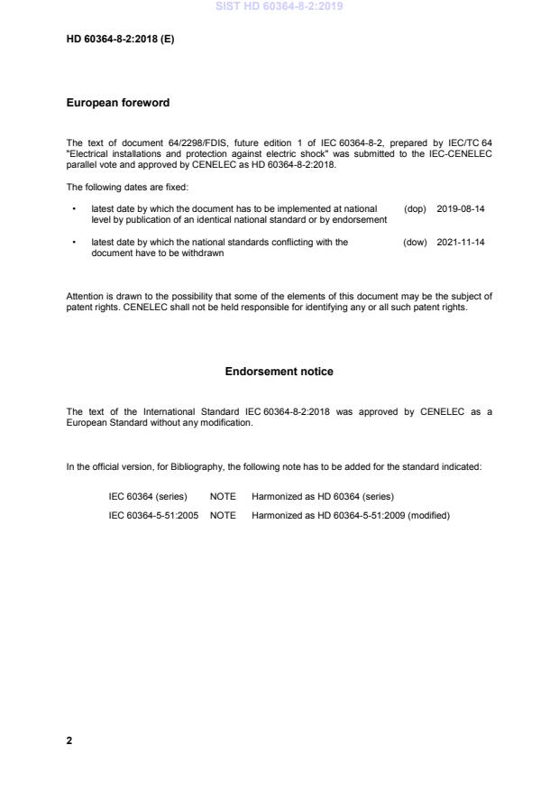 HD 60364-8-2:2018 HD 60364-8-2:2019 - BARVE - Page 4 preview