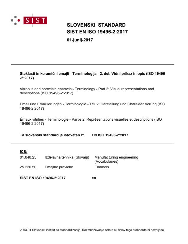 EN ISO 19496-2:2017 - BARVE