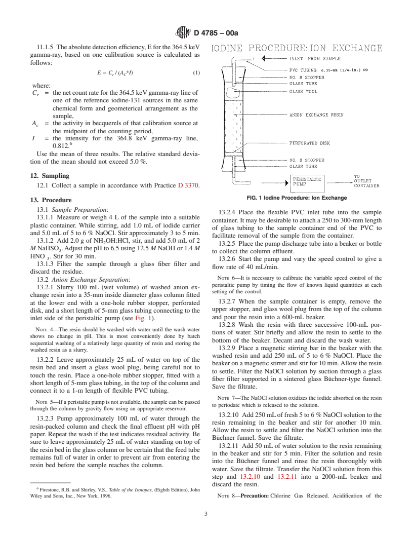 ASTM D4785-00a - Standard Test Method for Low-Level Iodine-131 in Water