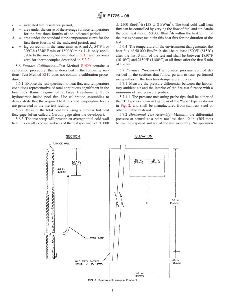 ASTM E1725-08 - Standard Test Methods for  Fire Tests of Fire-Resistive Barrier Systems for Electrical System Components