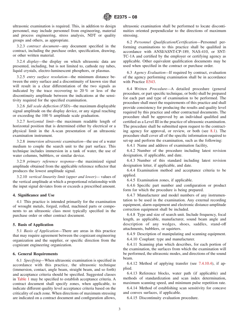 ASTM E2375-08 - Standard Practice for Ultrasonic Testing of Wrought Products  <a href="#fn00002"></a>