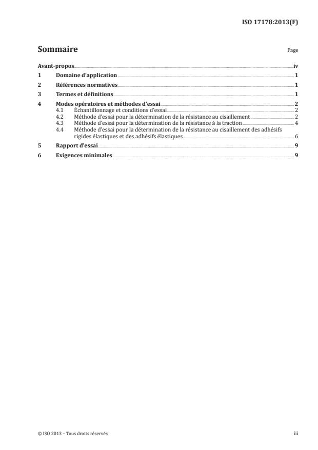 ISO 17178:2013 - Adhésifs -- Adhésifs pour le collage de parquet au sol -- Méthodes d'essai et exigences minimales