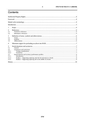 ETSI TS 103 736-2 V1.1.1 (2020-06) ETSI TS 103 736-2 V1.1.1 (2020-06) - Hybrid Broadcast Broadband TV; Targeted Advertising; Part 2: Non-functional requirements
