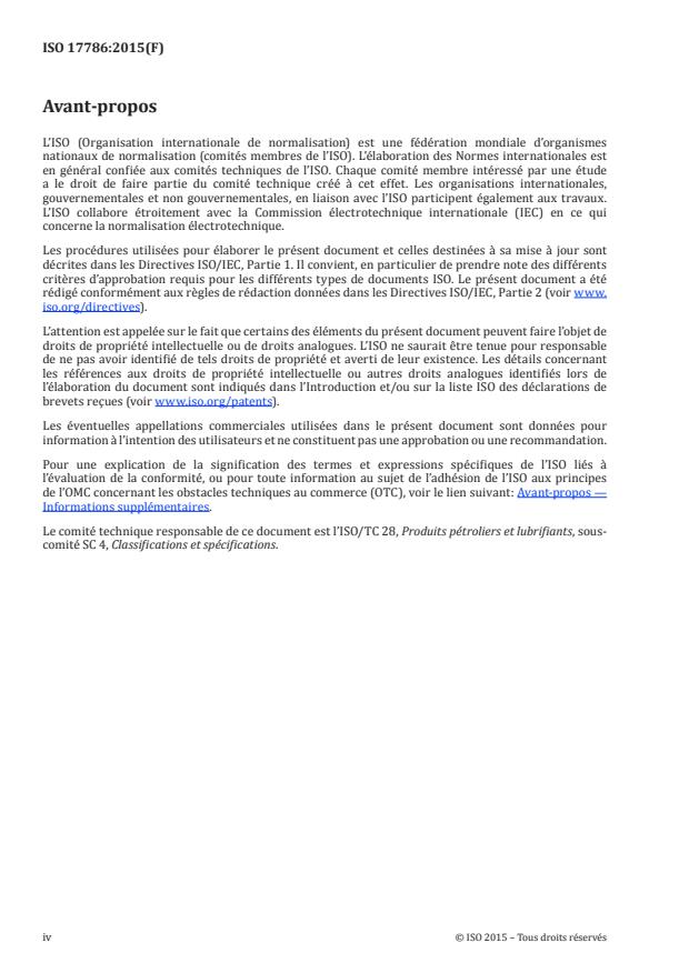 ISO 17786:2015 ISO 17786:2015 - Diméthyléther (DME) comme carburant ou combustible -- Détermination de la teneur en résidu d'évaporation a haute température (105 °C) -- Méthode gravimétrique - Page 4 preview