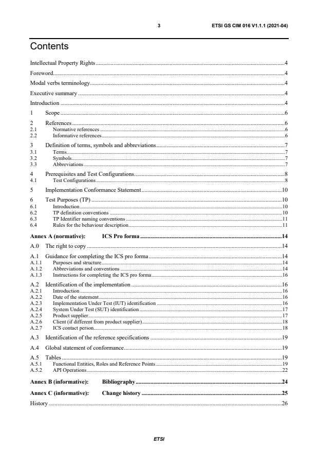 ETSI GS CIM 016 V1.1.1 (2021-04) - Context Information Management (CIM); NGSI-LD Testing Framework: Test Template